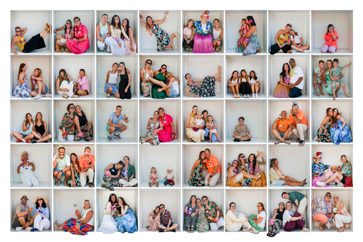Sommerfest Collage Eine Collage mit Mitarbeitern und Freunden von KidzzInForm